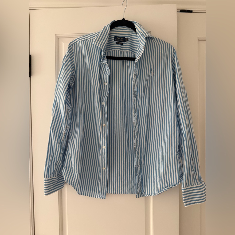 Polo Ralph Lauren classic fit shirt , blue and white stripe